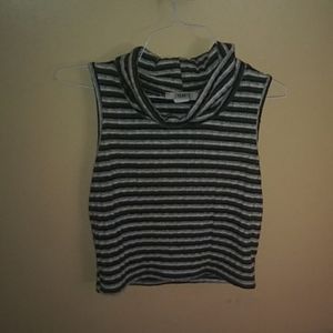 Cropped Turtleneck Tank
